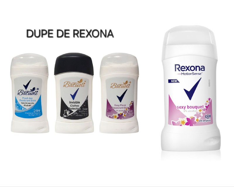 DESODORANTE PARA MUJERES ANTITRANSPIRANTE EN BARRA 50G, DUPE DE REXONA, SIN ALCOHOL, EFECTO HUMECTANTE QUE PROTEGE TUS AXILAS DEL OLOR HASTA POR 48H Y UN REFRESCANTE AROMA BATUOLI