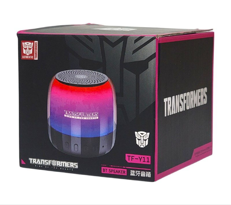 PARLANTE ALTAVOZ TF-Y11 BLUETOOTH V5.4, DISTANCIA DE 10MTS, SE CARGA EN 3H Y DA BATERIA DE 6H SONIDO ENVOLVENTE, RANURA SD, LUZ LED TRANSFORMERS RISE OF THE BEASTS