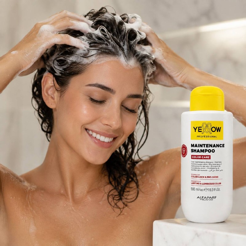 SHAMPOO CUIDADO DE COLOR PROTECCIÓN Y LUMINOSIDAD YELLOW PROFESSIONAL 500ML 1 UND