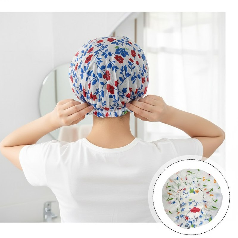 GORRO DE BAÑO DESECHABLE IMPERMEABLE Y VERSATIL TALLA UNICA 12PCS EVOK