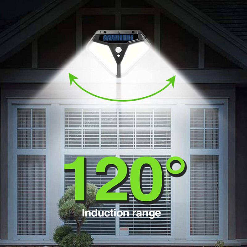 LUZ LED, SOLAR, LAMPARA DE PARED DE INDUCCION MULTIFUNCIONAL, LUZ INTENSA, CARGA SOLAR AUTOMATICA DIURNA, SENSOR DE MOVIMIENTO