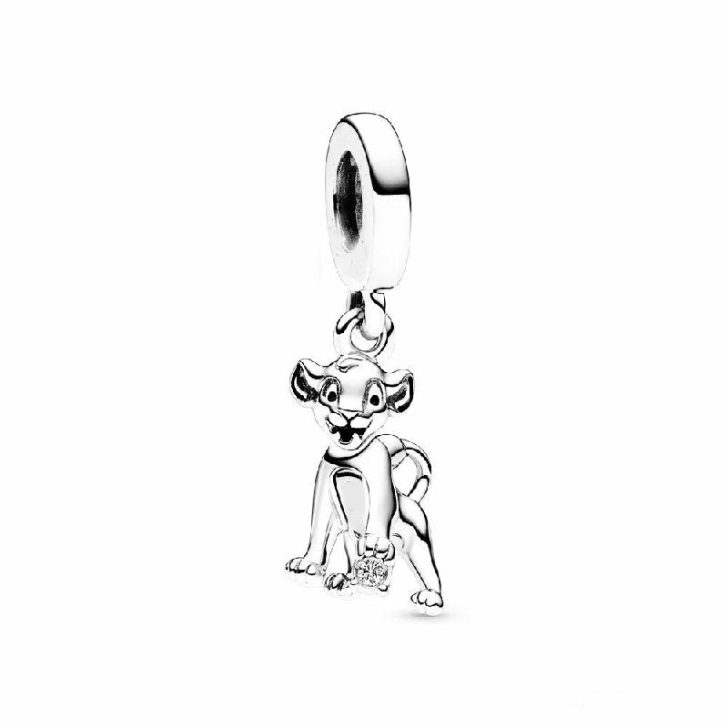 PCHARM4050$1 FORMA DE SIMBA JOVEN PANDORA PLATA 9.25