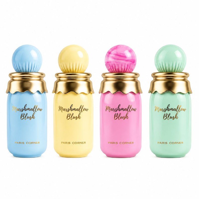 SET PARIS CORNER MINI MARSHMALLOW BLUSH TRIPLE AAA DE ALTA CALIDAD 30MLX4PCS (M) (AROMA SIMILAR PARIS CORNER MARSHMALLOW)