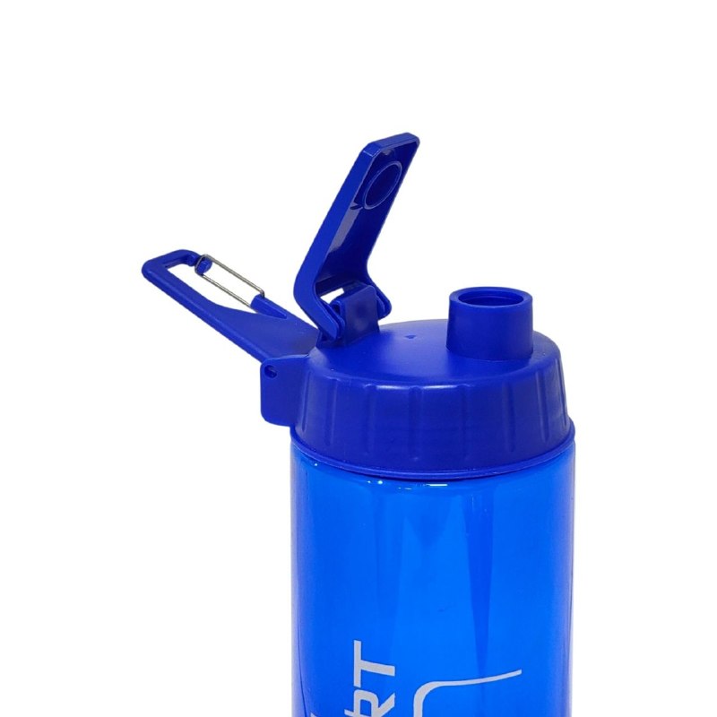 BOTELLA MEZCLADORA DEPORTIVA PORTATIL DE PLASTICO DE ALTA RESISTENCIA 26X6CM