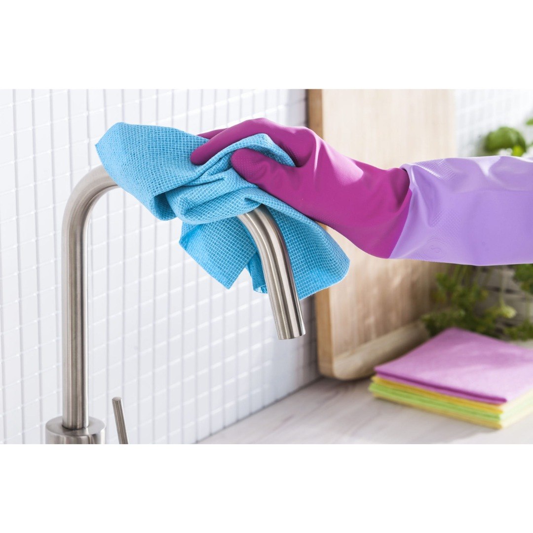 GUANTES PARA EL HOGAR MULTIUSO COLOR ROSA TALLA M YORK ROSIE