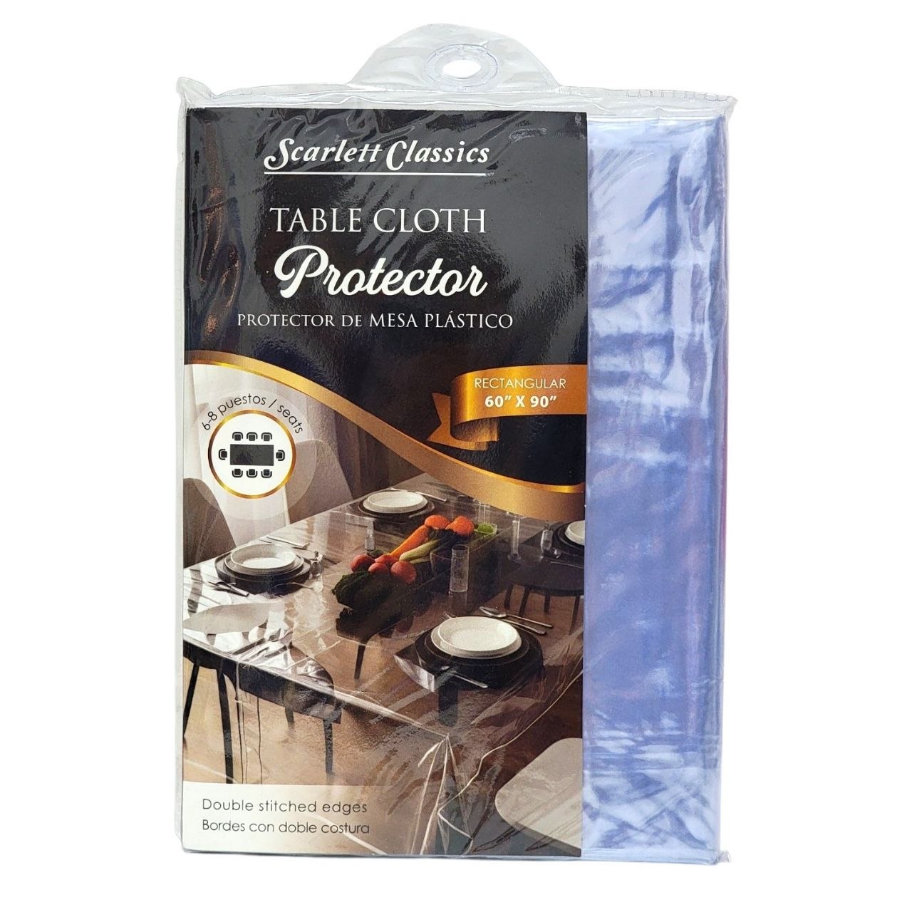 PROTECTOR DE MESA PLASTICO RECTANGULAR 152X264CM