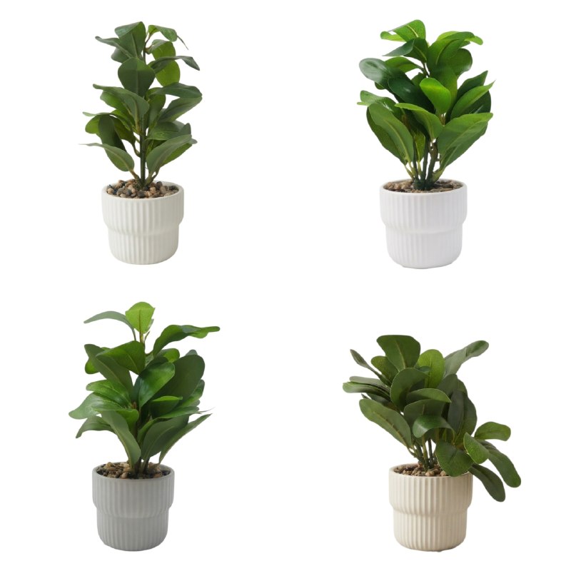 DECORACION PLANTA ARTIFICIAL DECORATIVA DE SOBREMESA COMPACTA ELEGANTE VARIAS MEDIDAS
