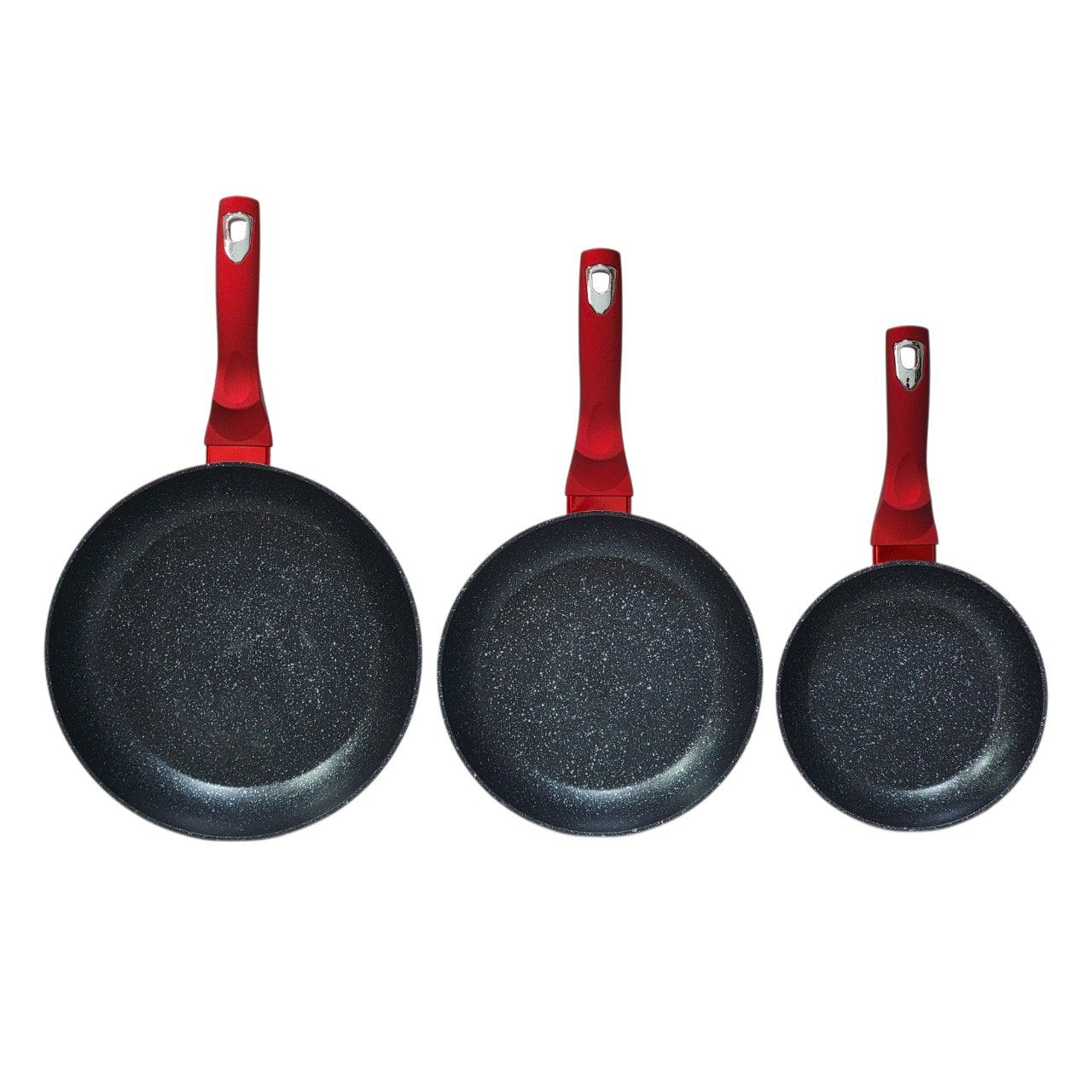 SET DE SARTENES ANTIADHERENTES DISEÑO ELEGANTE 3PCS BERLINGER HAUS