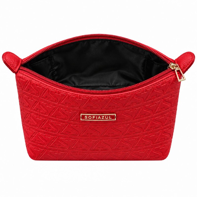 COSMETIQUERA ORGANZIADORA COMPACTA CON CIERRE REFORZADO SOFIAZUL 22X13CM