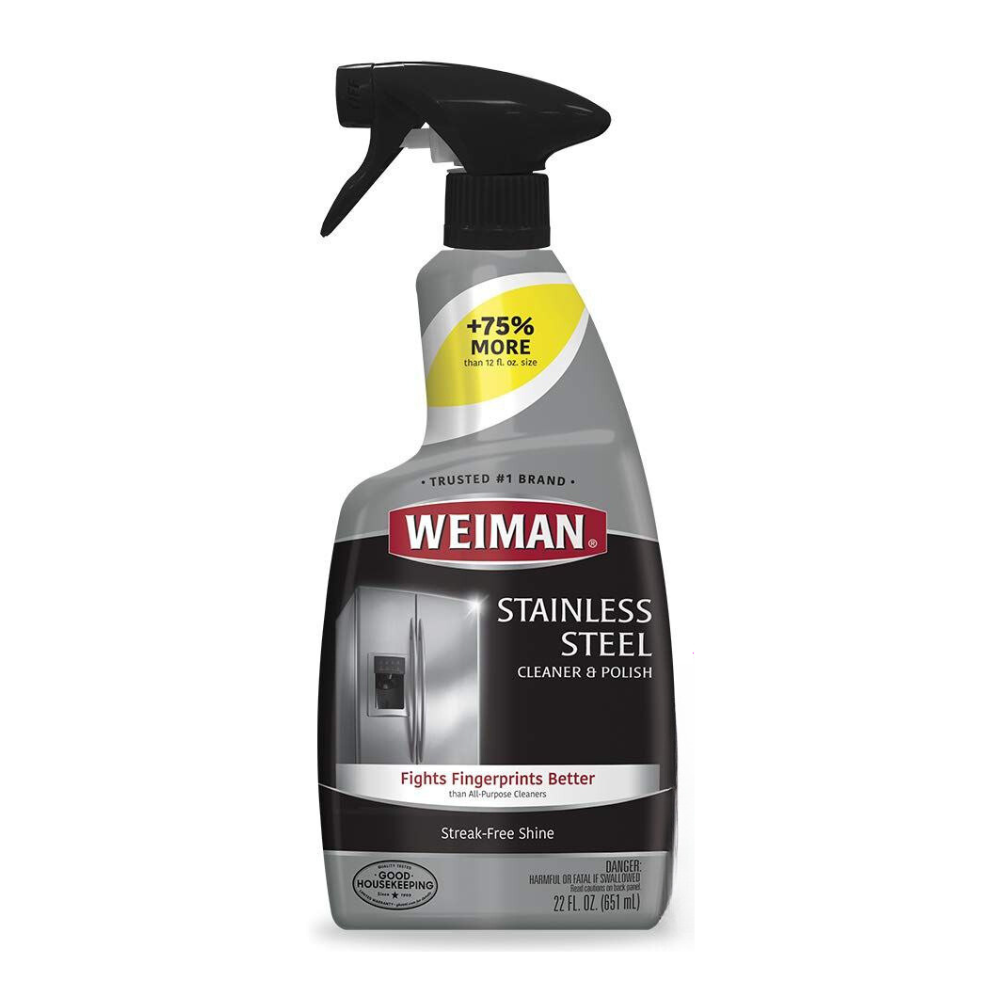 LIMPIADOR Y PULIDOR PARA SUPERFICIES DE ACERO INOXIDABLE WEIMAN 651ML