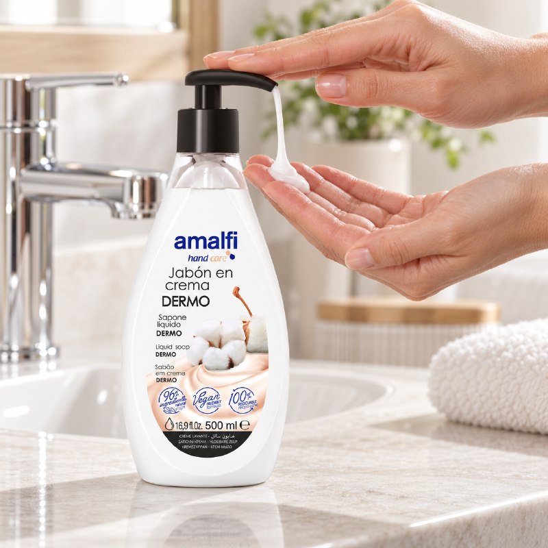 JABON LIQUIDO PARA MANOS DERMOPROTECTOR AMALFI 500ML
