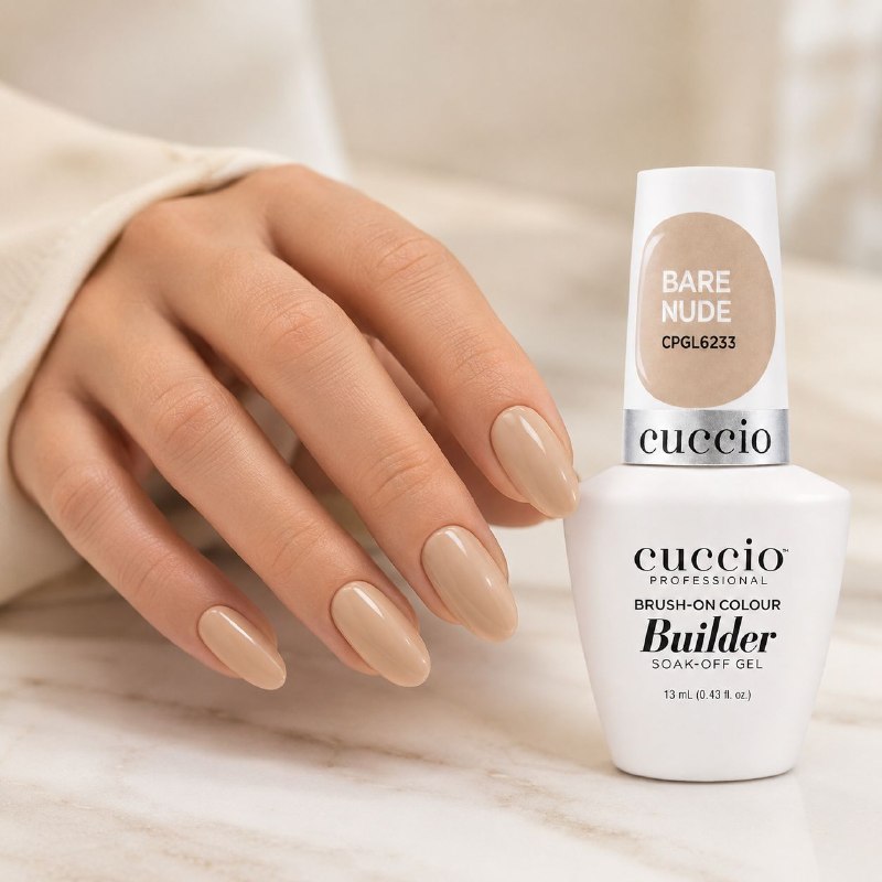 GEL CONSTRUCTOR Y NIVELADOR DE UÑAS NATURALES TONO NUDE NATURAL CUCCIO 13ML