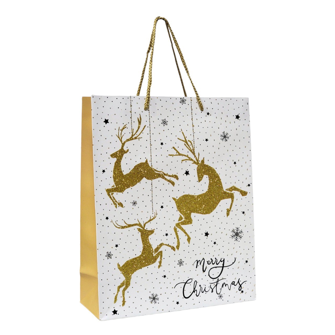 BOLSA DE REGALO NAVIDEÑA MEDIANA 10X26X32CM