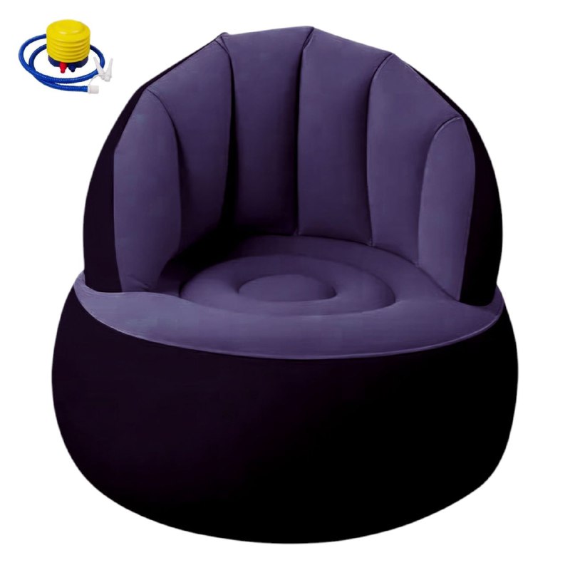 SOFA INFLABLE RECLINABLE, PARA EXTERIORES O INTERIORES CON BOMBA DE AIRE, 6 COLORES