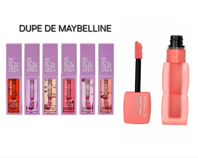 ACEITE LABIAL MARMOLEADO MISS BETTY 6G (DUPE DE MAYBELLINE)