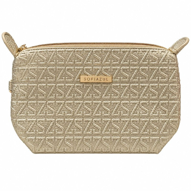 COSMETIQUERA ORGANZIADORA COMPACTA CON CIERRE REFORZADO SOFIAZUL 22X13CM