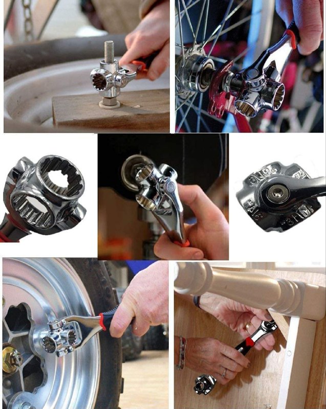 HERRAMIENTAS LLAVE DE TUBO 48 EN 1, MULTIUSOS CON CABEZA MAGNETICA, HERRAMIENTA DE ACERO INOXIDABLE PARA EL HOGAR UNIVERSAL WRENCH