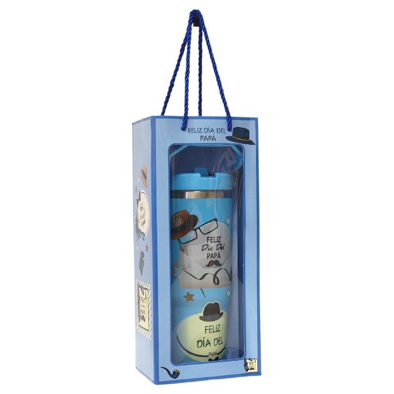 BOTE TERMICO DE REGALO PARA PADRE PARA BEBIDAS FRIAS Y CALIENTES BENELI HOME