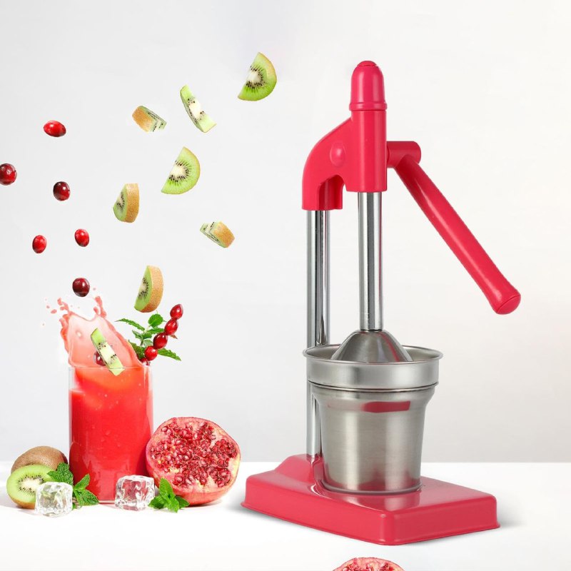 MAQUINA EXPRIMIDORA MANUAL PARA NARANJAS, LIMONES, LIMAS, DE ACERO INOXIDABLE RAPIDO Y FACIL DE USAR FRUIT JUICER