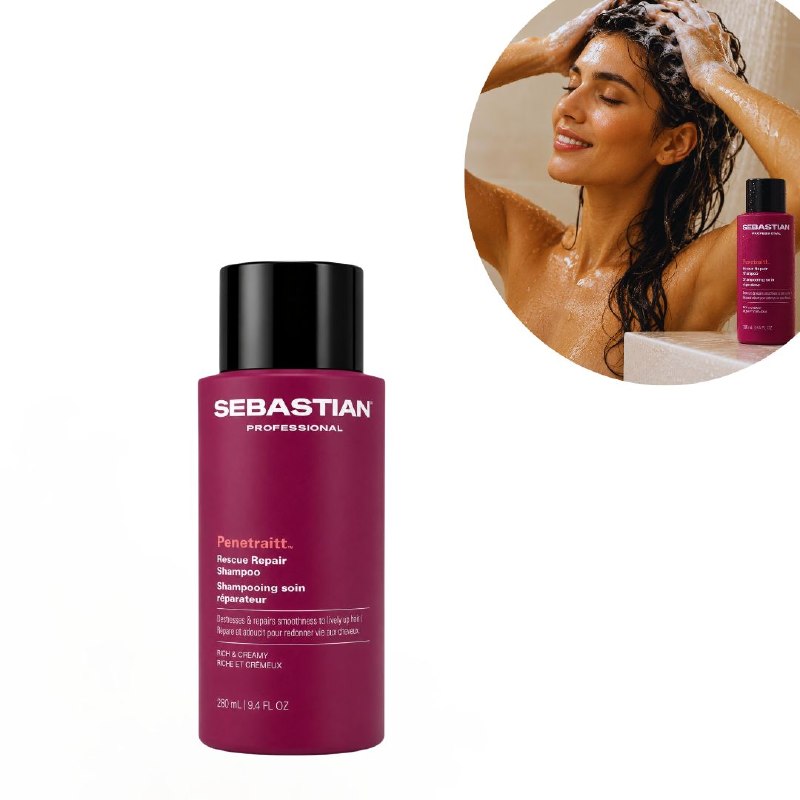 SHAMPOO FORTALECEDOR Y REESTRUCTURANTE PARA CABELLO DAÑADO SEBASTIAN PROFESSIONAL 280ML