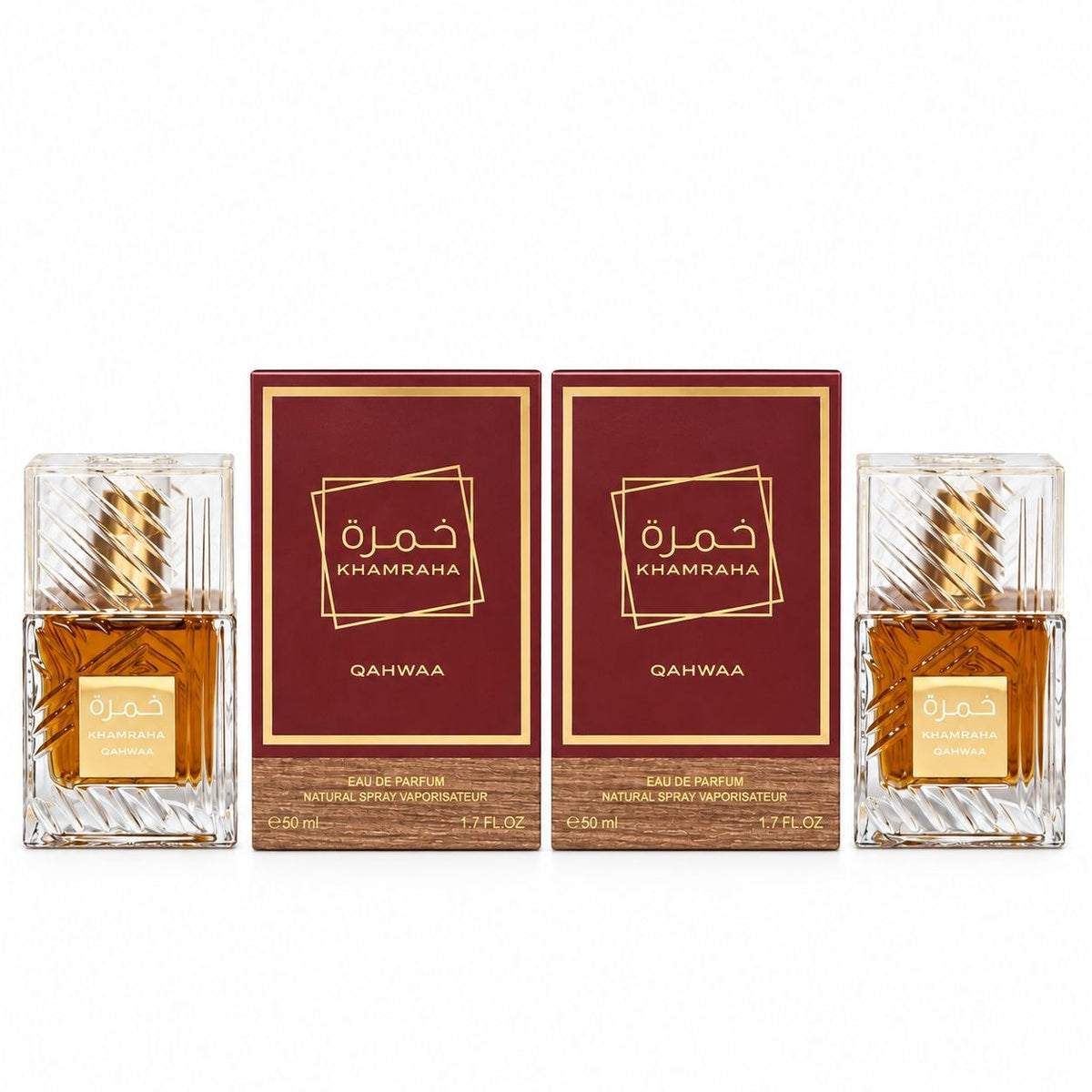SET KHAMRAHA QAHWAA EDP 50MLX2 (H) (AROMA SIMILAR A LATTAFA KHAMRAH QAHWA)