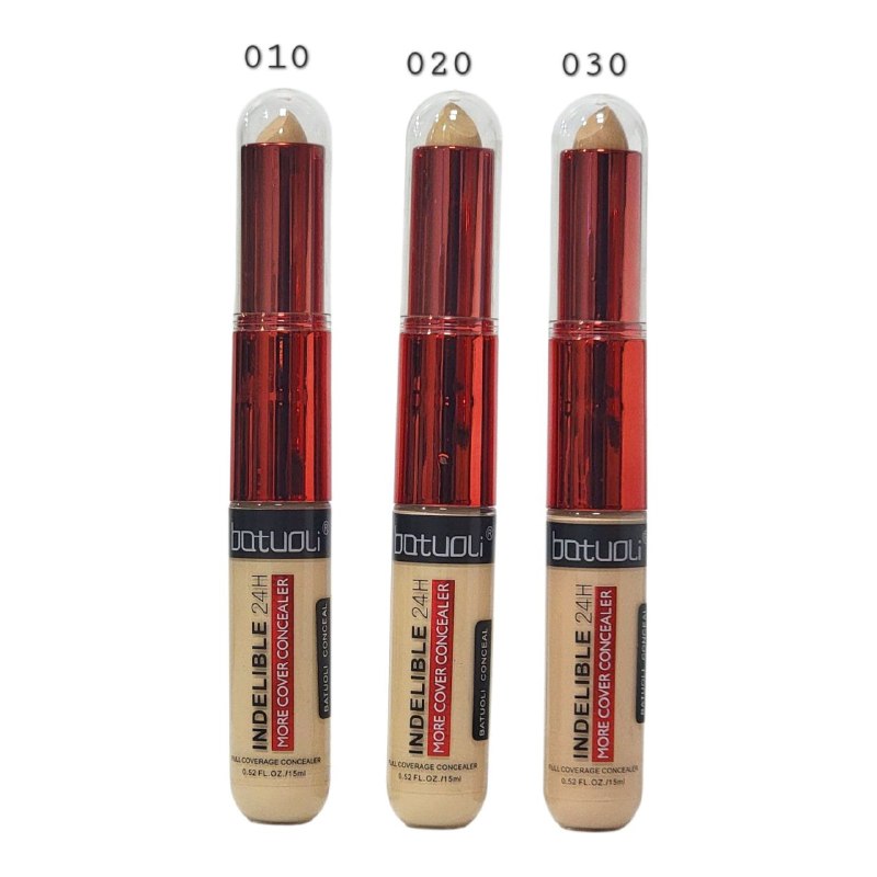 CORRECTOR FLUIDO LIGERO DE COBERTURA PERFECTA DURADERO HASTA 24H ACABADO MATE NATURAL BATUOLI 15G (DUPE DE LOREAL)
