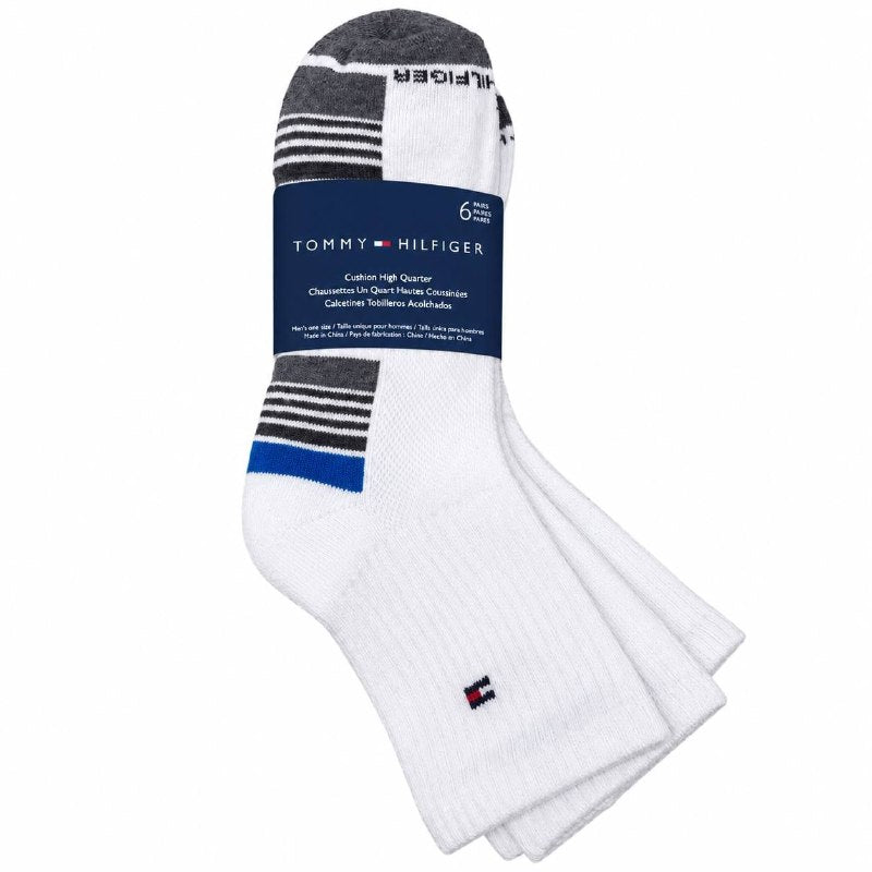 CALCETA TOBILLERA TOMMY HILFIGER ORIGINAL PARA HOMBRE 6 PARES TALLA ÚNICA