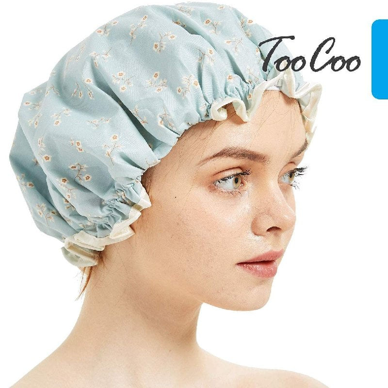 GORRO DE DUCHA IMPERMEABLES PROTECCIÓN PARA EL CABELLO AJUSTE CÓMODO Y ELEGANTE JUNMEI
