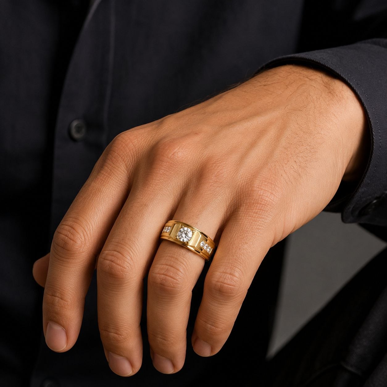 ANILLO DE ENCHAPE PARA CABALLERO