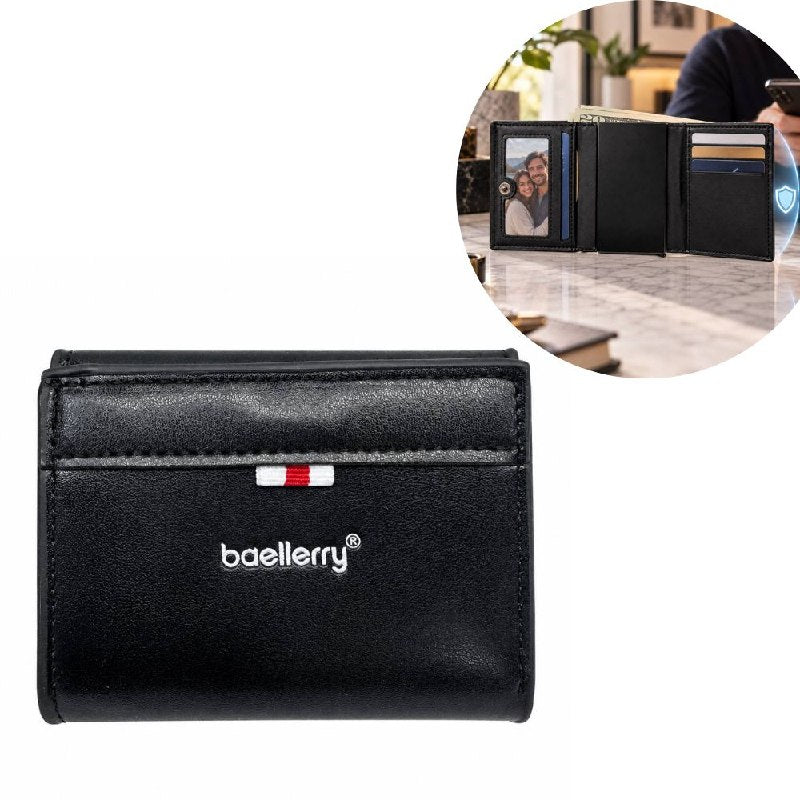 BILLETERA COMPACTA CON TARJETERO Y PROTECCION RFID BAELLERRY 9X8CM