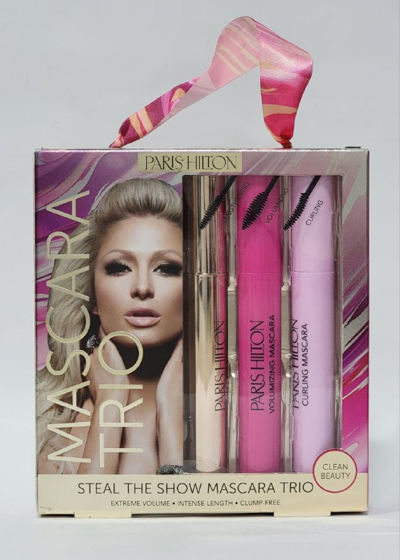 SET DE RIMEL EN TRIO ALARGADORA SIN GRUMOS PARIS HILTON 8ML