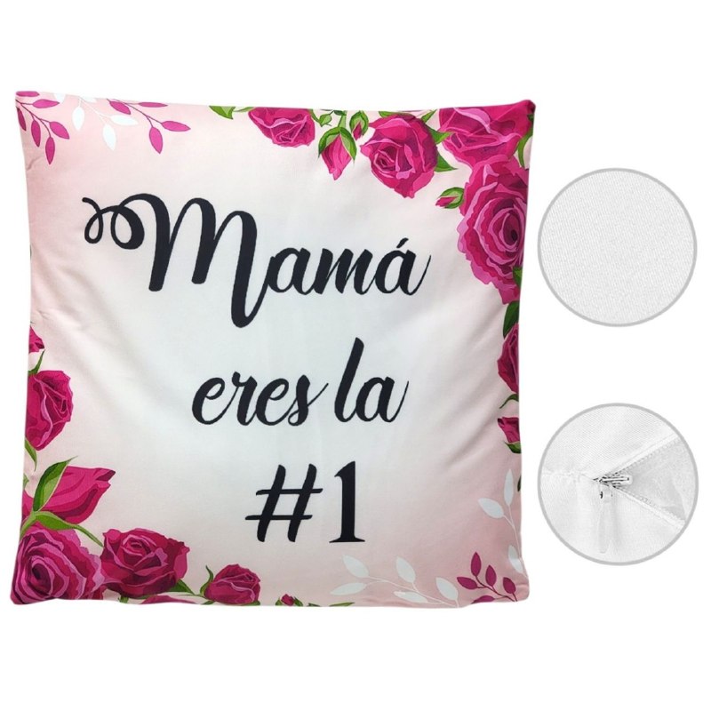 COJIN ALMOHADA DECORATIVA DEL DIA DE LAS MADRES 43X43CM