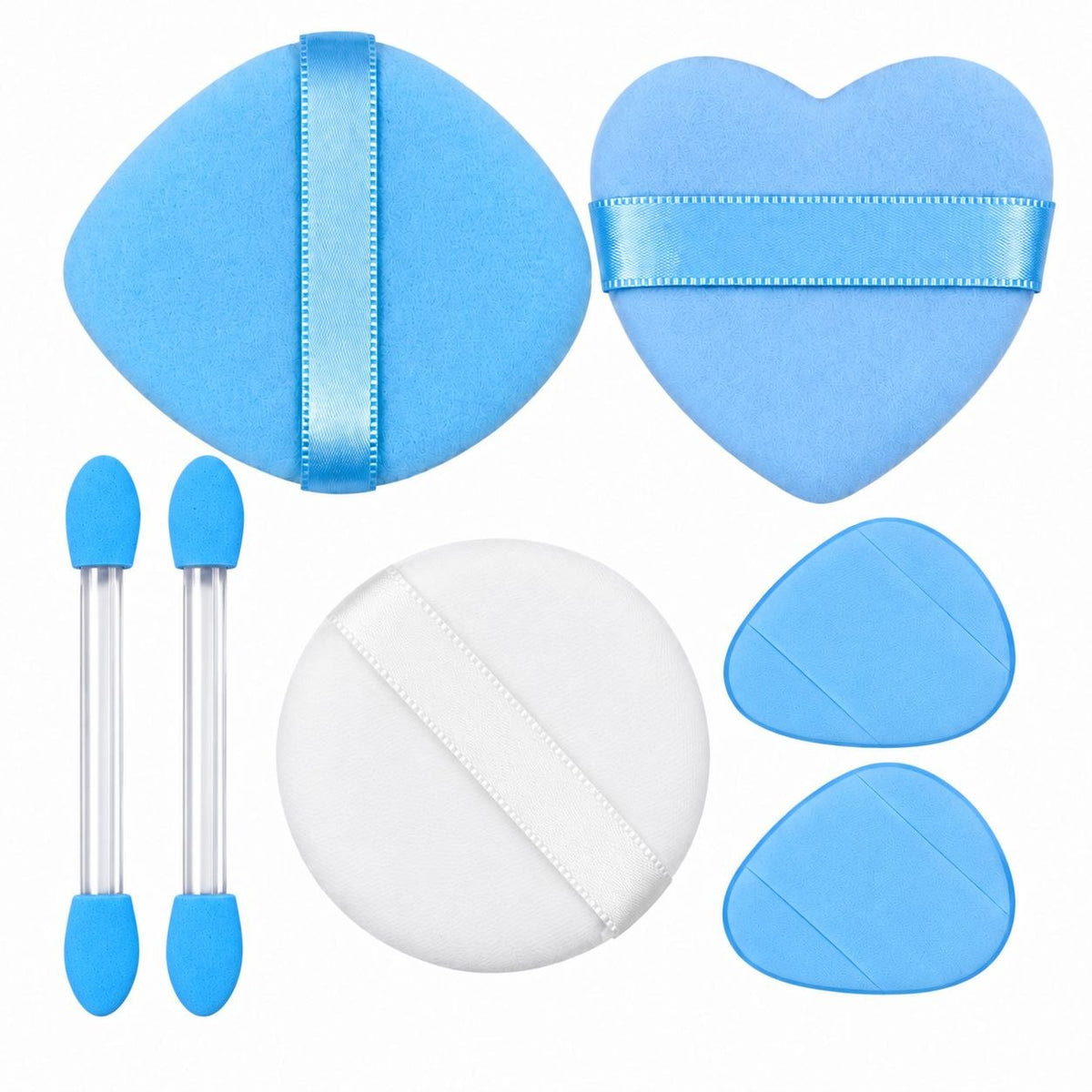SET DE 8 ESPONJAS PARA MAQUILLAJE Y SOMBRAS SWEET BEAUTY