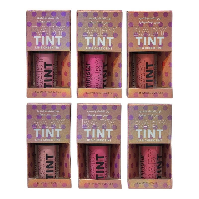 TINTA DE LABIOS Y MEJILLAS PIGMENTADA LIQUIDA RADIANTE  7MMINISTARL (DUPE DE REVOLUTION BEAUTY)