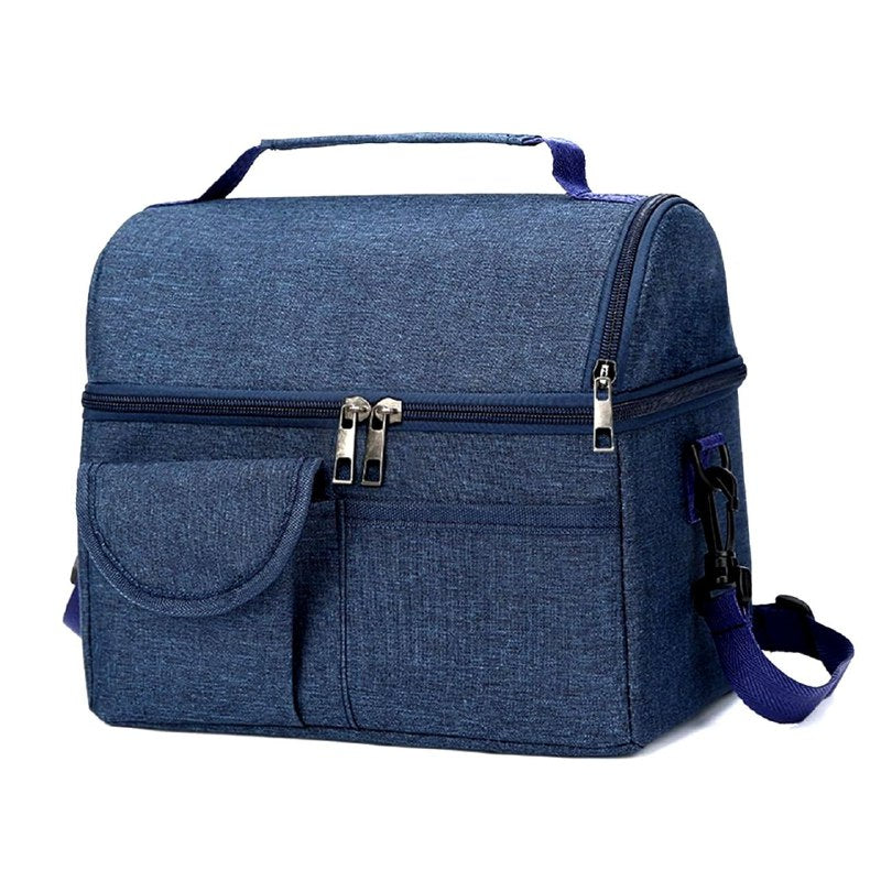 LONCHERA TERMICA PORTATIL DE GRAN CAPACIDAD IMPERMEABLE 25X25CM