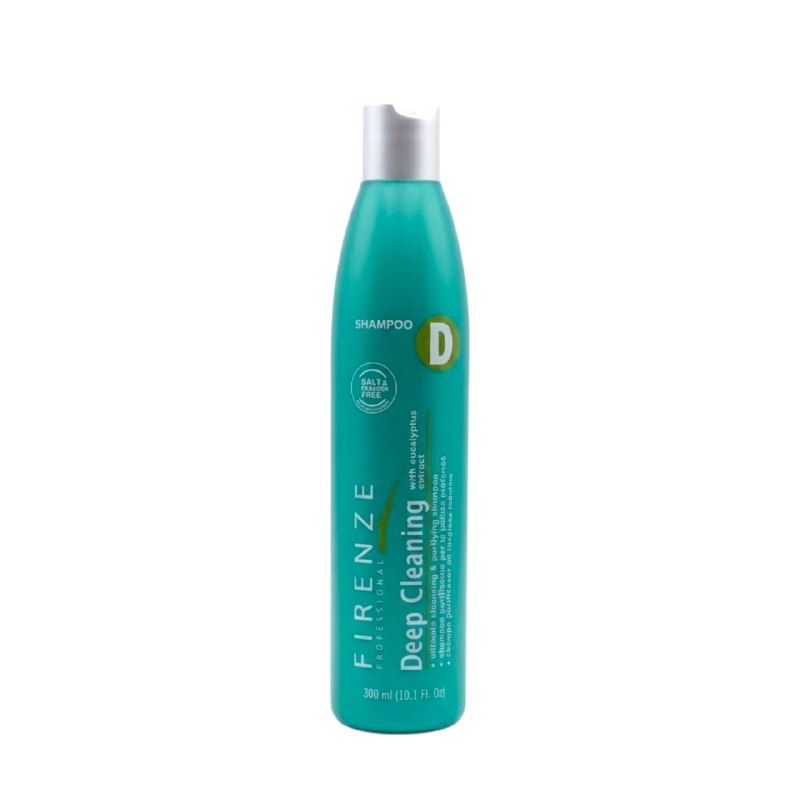 SHAMPOO DE LIMPIEZA PROFUNDA CON EXTRACTO DE EUCALIPTO DE EFECTO REFRESCANTE FIRENZE 300ML