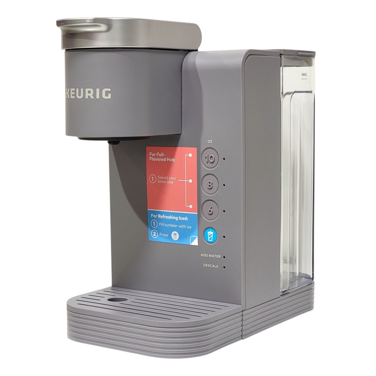 MAQUINA CAFETERA DE SERVICIO INDIVIDUAL EN COLOR GRIS KEURIG K EXPRESS 36OZ 13CM