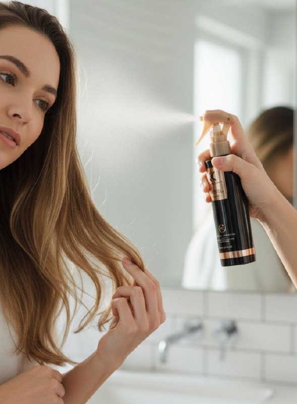 SPRAY PARA EL CABELLO ANTICAIDA CON QUERATINA Y COLAGENO KERATINE QUEEN 250ML