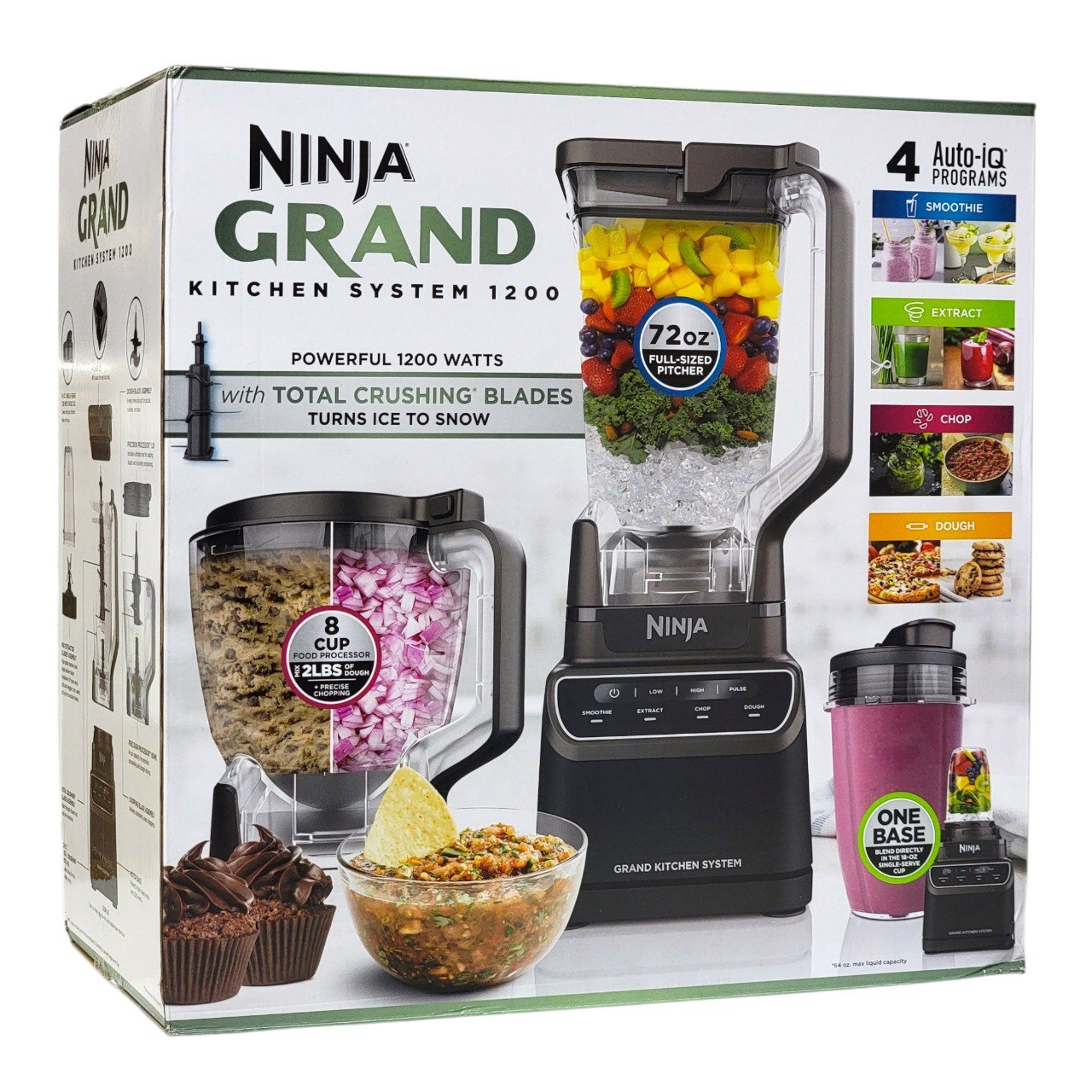 MAQUINA LICUADORA CON PATRONES INTELIGENTES DE PULSACIÓN Y PAUSA NINJA GRAND KITCHEN SYSTEM 1200