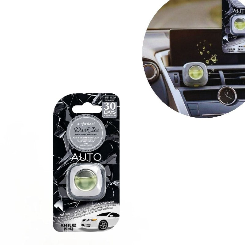 AMBIENTADOR PARA AUTO TIPO CLIP PARA REJILLAS DE VENTILACION CON AROMA A BLACK ICE AIR FUSION 4ML
