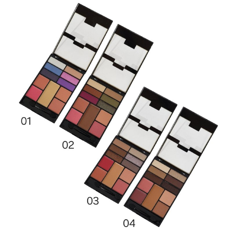 SOMBRAS DE MAQUILLAJE EN PALETA DE OJOS, RUBOR Y CORRECTOR, DALE A TUS OJOS UN COLOR PERSONALIZADO 4 TONOS DE PALETAS STAY BEAUTIFUL 20.6G