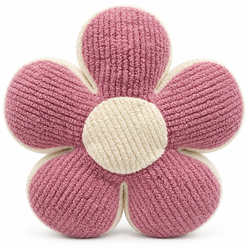 COJIN DECORATIVO EN FORMA DE FLOR SUAVE 36X36CM