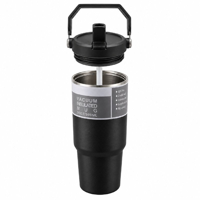 VASO TERMICO CON ASA Y TAPA 30OZ