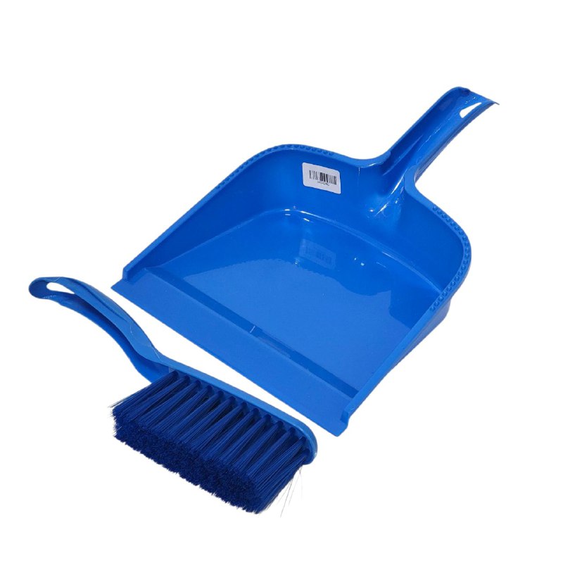RECOGEDOR Y CEPILLO PARA RECOGER BASURA 21X35CM