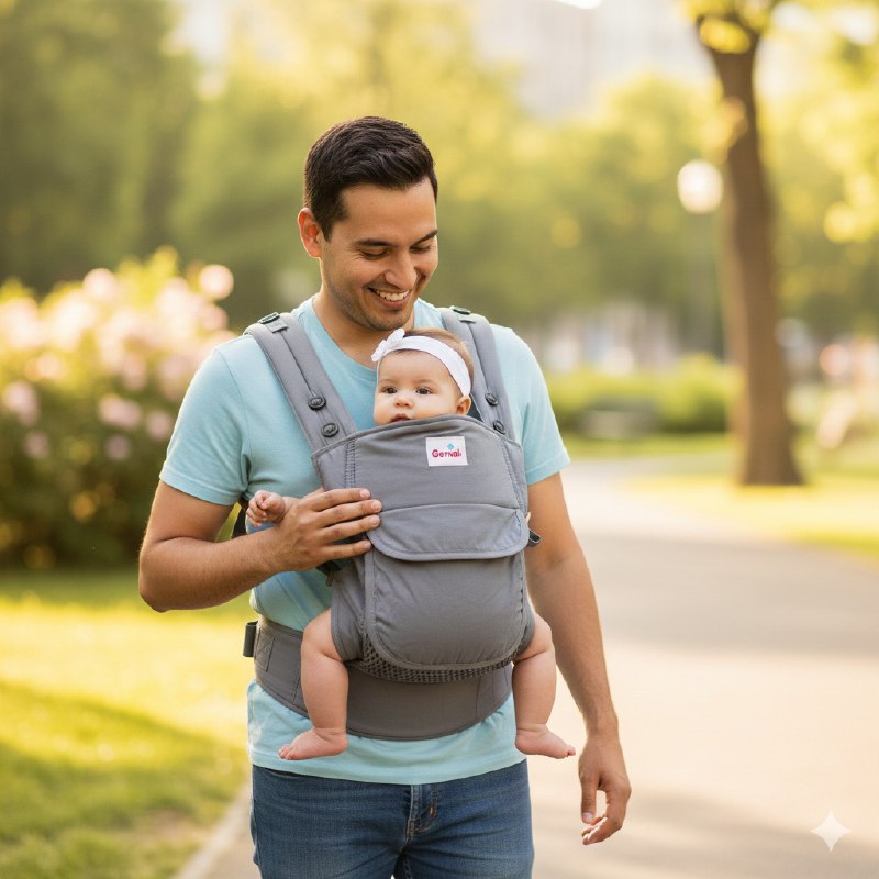 CARGADOR PORTABEBÉ CON CORREAS AJUSTABLES GENIAL