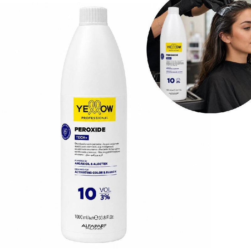 PERÓXIDO EN CREMA COLOR 10 VOLÚMENES 3% OXIDANTE YELLOW PROFESSIONAL 1000ML 1 UND