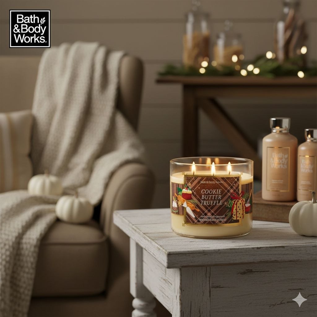 VELA AROMATICA BATH & BODY WORKS COOKIE BUTTER TRUFFLE 411G