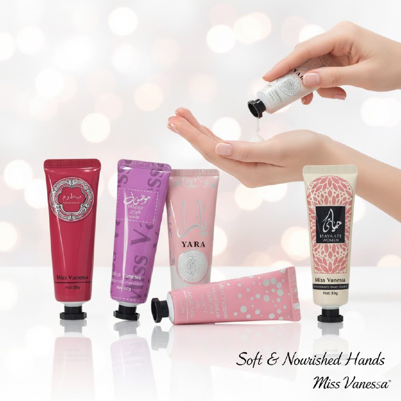 SET DE CREMA PARA MANOS HIDRATANTE Y PERFUMADAS 5PCS MISS VANESSA 30GX5
