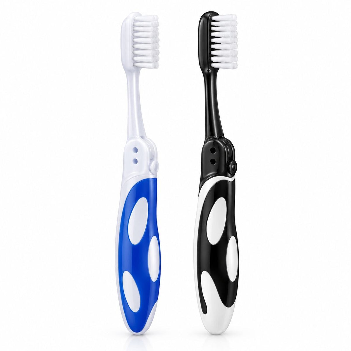 SET DE CEPILLOS DE DIENTES PLEGABLES PARA VIAJE ORAL FUSION 2PCS