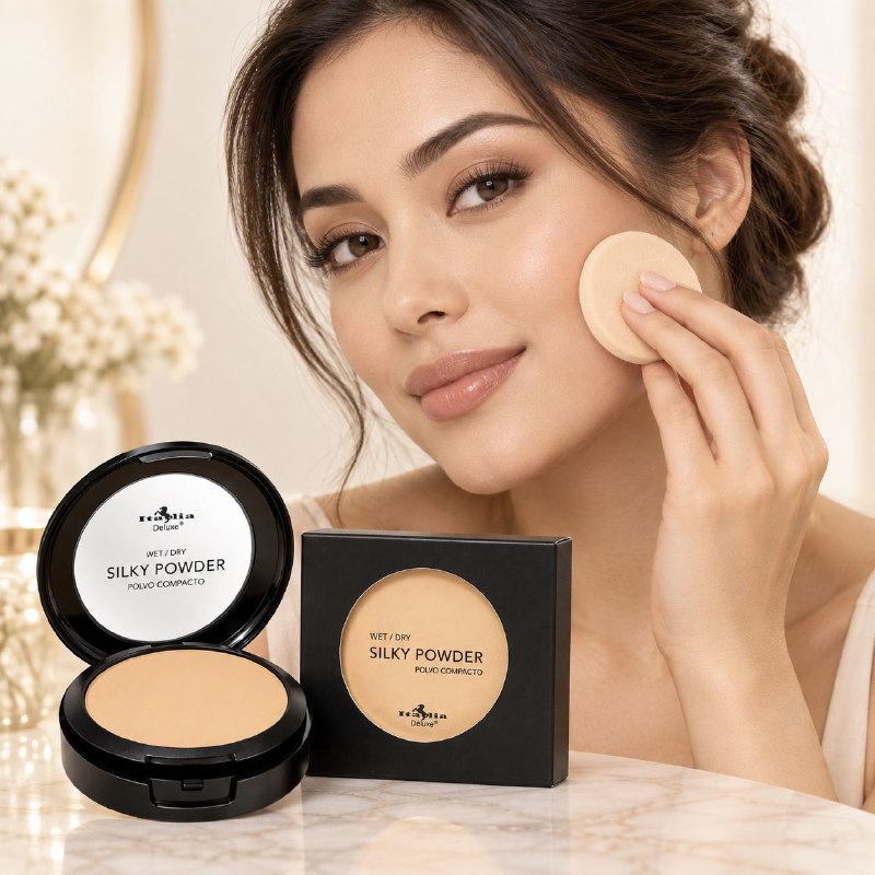 POLVO COMPACTO MATIFICANTE CON PROTECCION SOLAR TONO LIGHT BEIGE 05 ITALIA DELUXE 8G